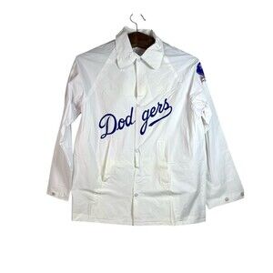 VINTAGE Los Angeles LA Dodgers Vinyl Jacket 1983 Youth Size M 25th Anniversary